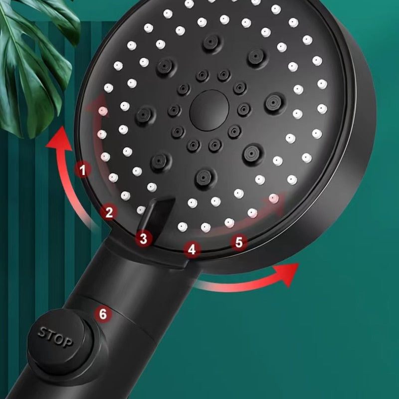 6 Modes Shower Head