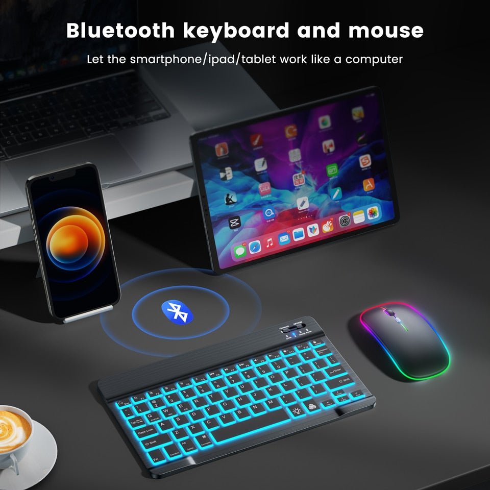 RGB Bluetooth trådløst tastatur