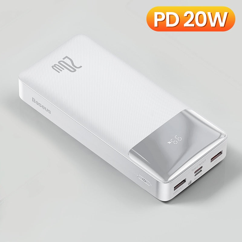 Power Bank 20000mAh bærbar lader