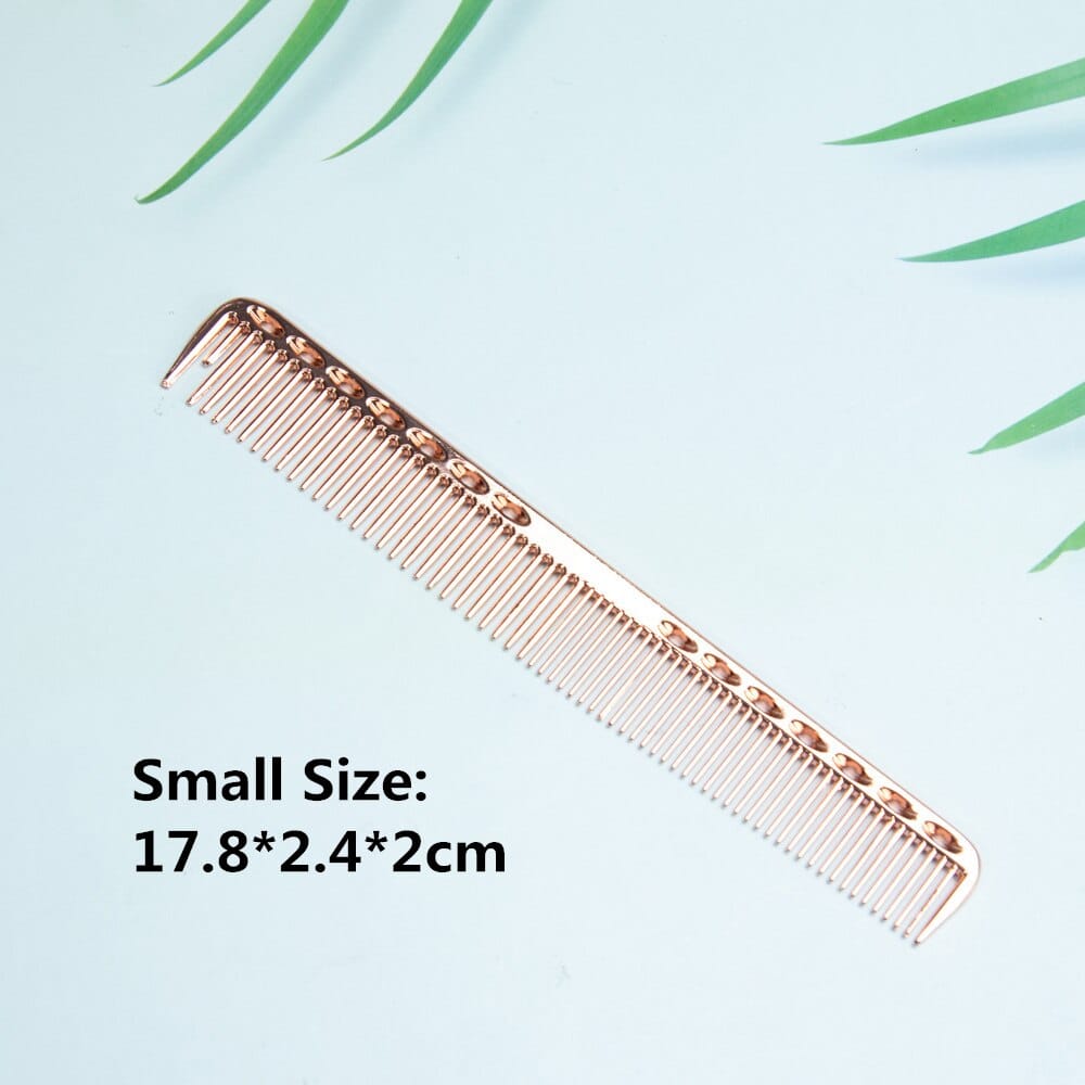 Space Aluminium Hair Comb Pro Frisør Combs расческа для волос Hårklipping Dying Hårbørste Frisørverktøy Salongtilbehør