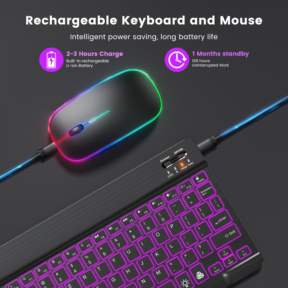 RGB Bluetooth trådløst tastatur