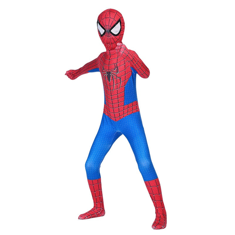 Spiderman Cosplay kostymedress for barn