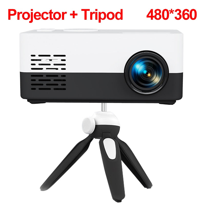 Miniprojektor for hjemmekino 480x360 piksler 1080P HDMI