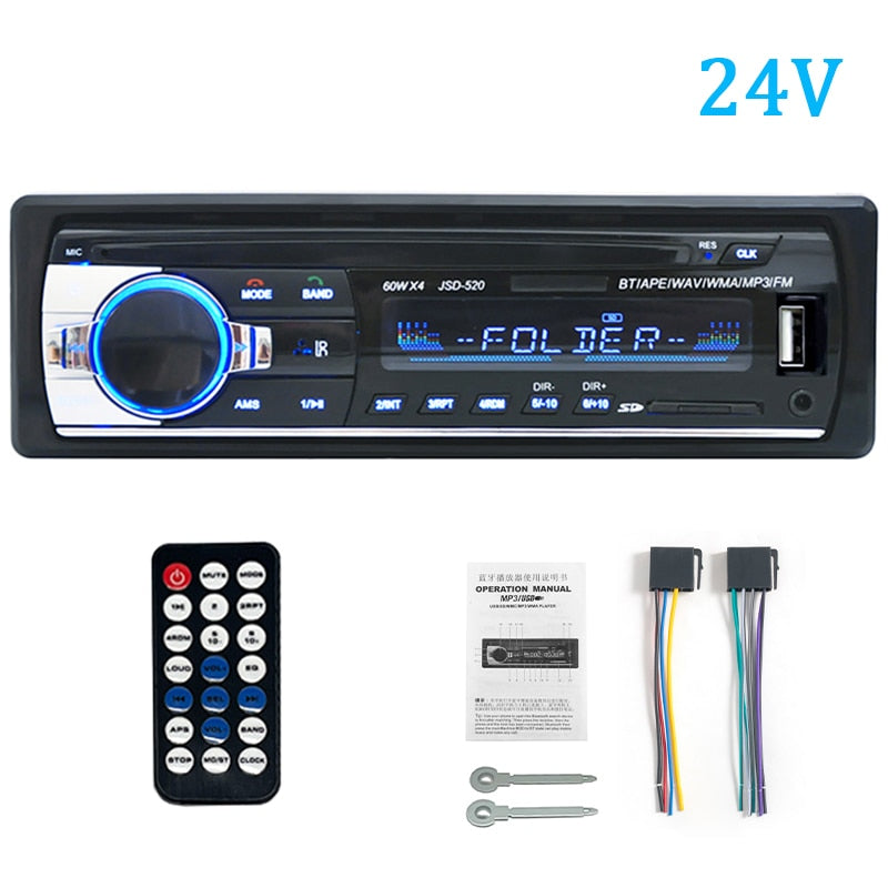 Digital Bluetooth Car Radio Stereo Player USB/SD with AUX Input