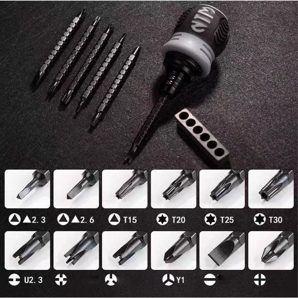 Mini Ratchet Screwdriver Set Magnetic Batch Head