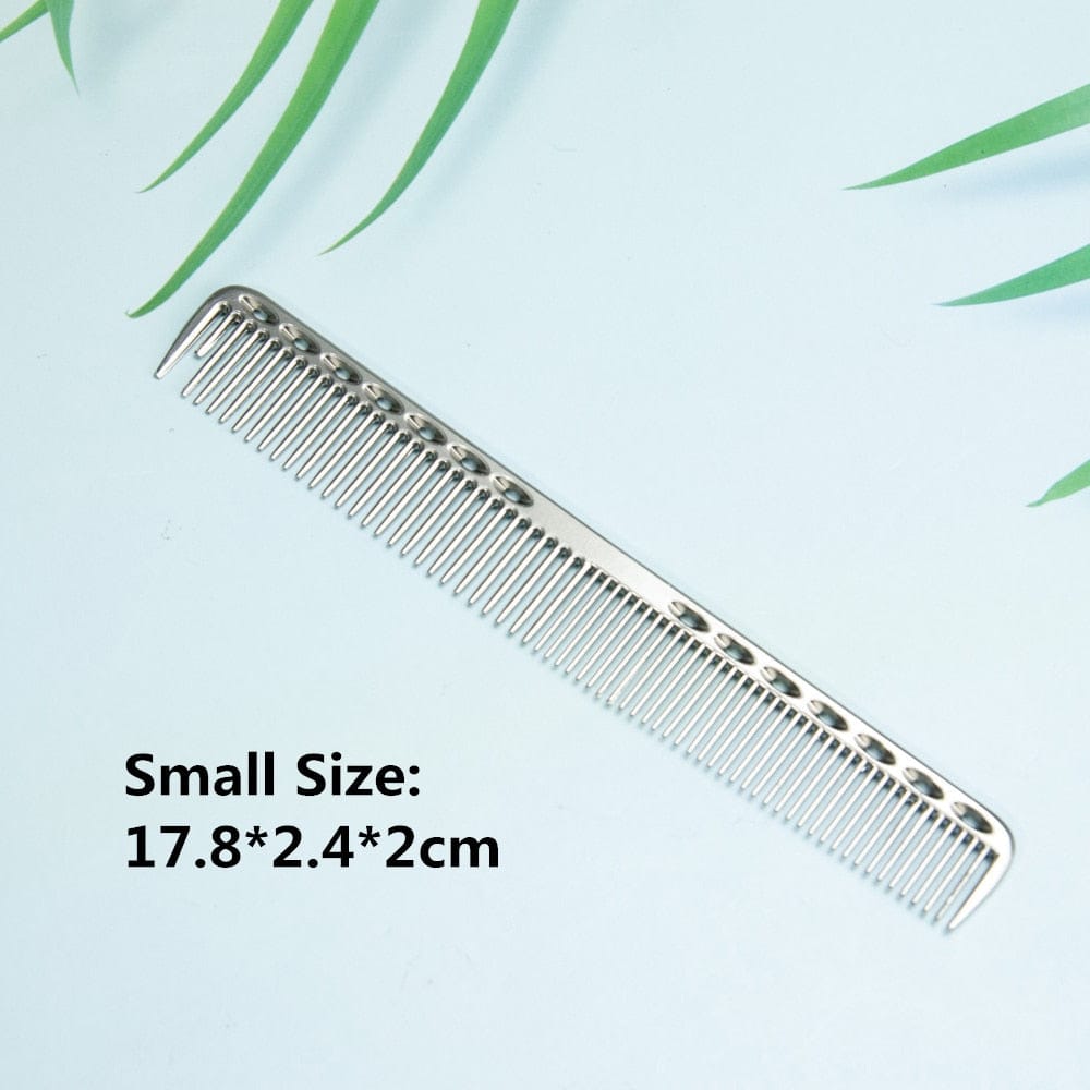 Space Aluminium Hair Comb Pro Frisør Combs расческа для волос Hårklipping Dying Hårbørste Frisørverktøy Salongtilbehør