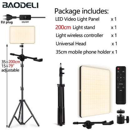 LED Fill Lamp Video Light Panel Tofarget 2700k-5700k