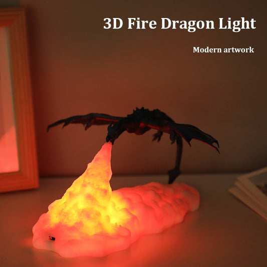 3D-trykt Dragon Night Light