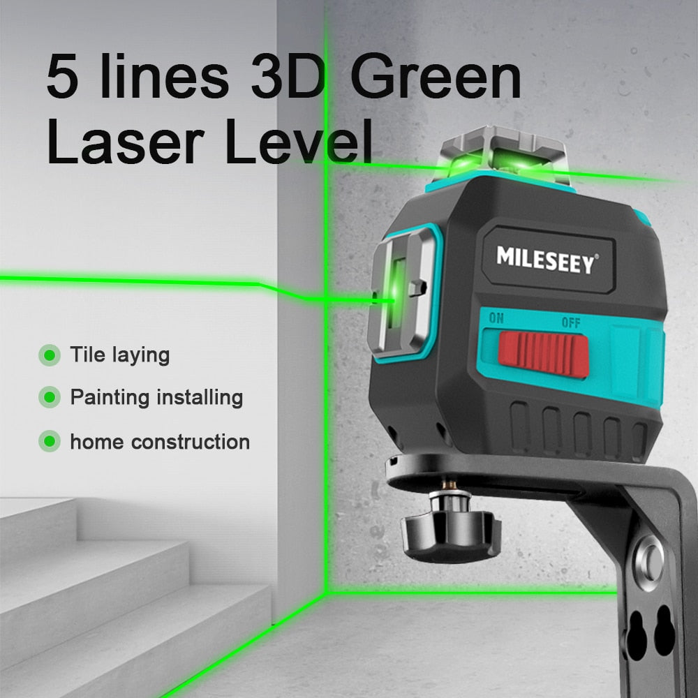 2 linjers lasernivå med batteri og stativ