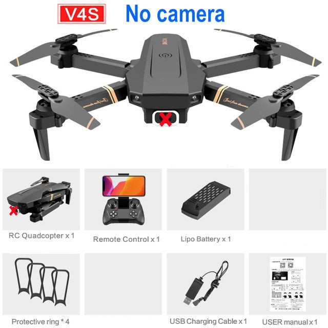 Drone WiFi live video FPV 4K/1080P HD Sammenleggbar