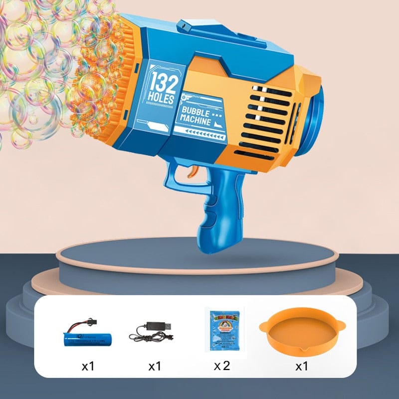 Bubble Gun Rocket Soap Bubbles Machine Blower