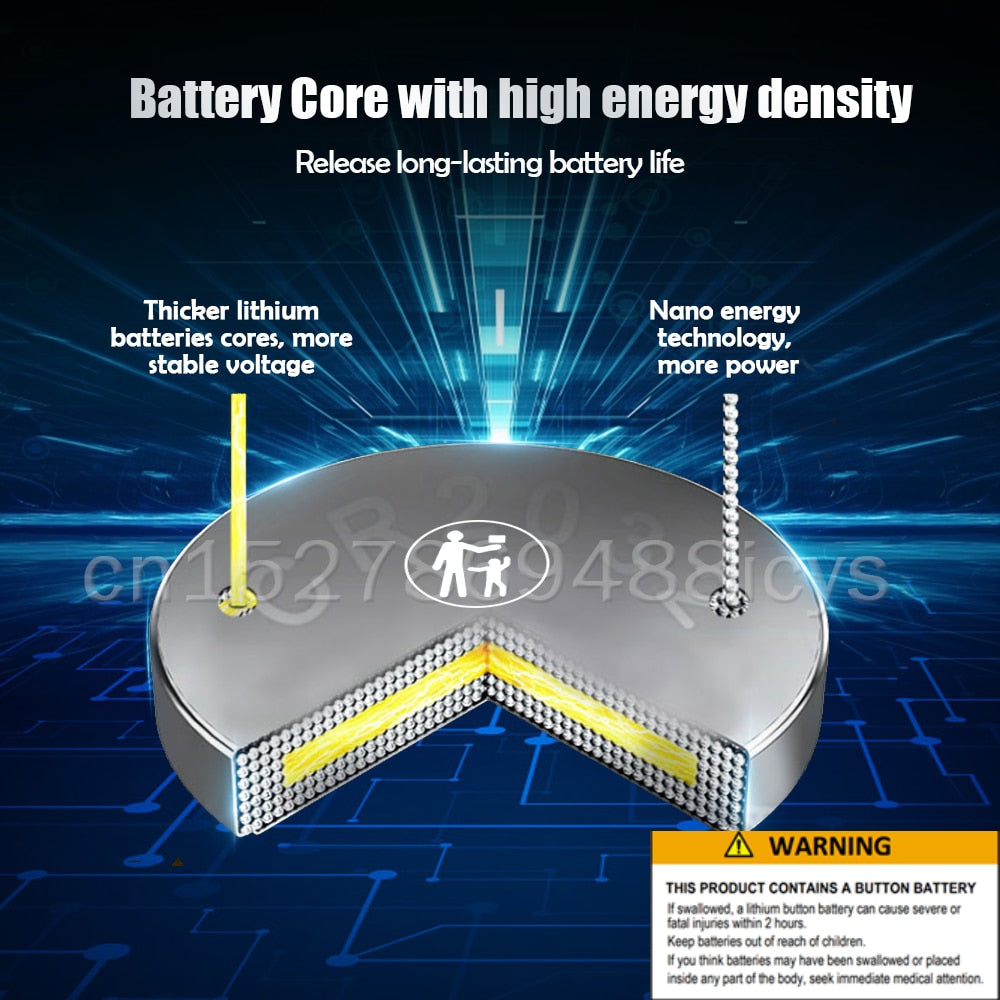 15 STK SONY 3V Lithium-batteri for Klokkelekekalkulator Bilnøkler Fjernkontroller