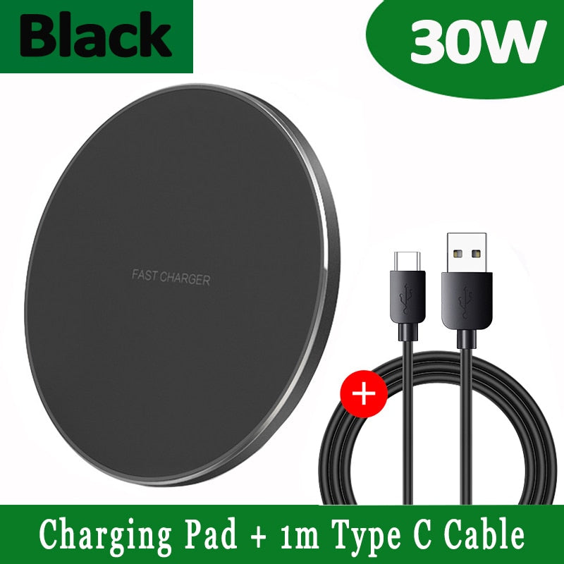 30W Fast Wireless Charger Pad