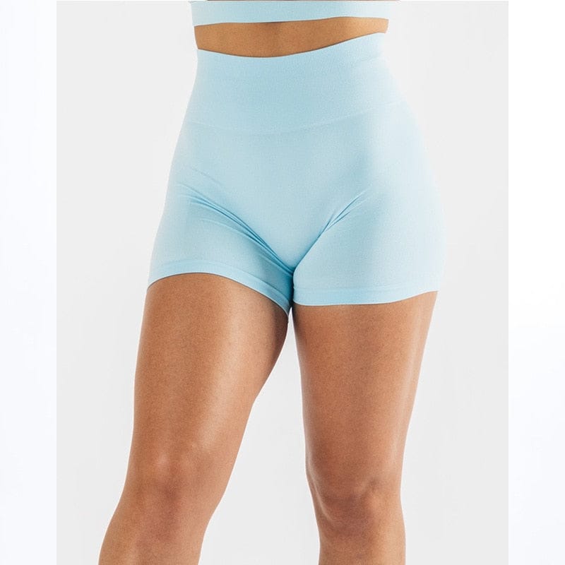 Høy midje Push Up Elastisitet Pustende Scrunch Butt Sports Shorts