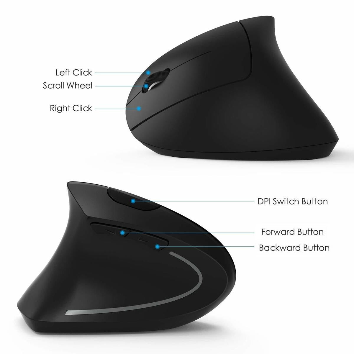 Wireless USB Vertical Mouse