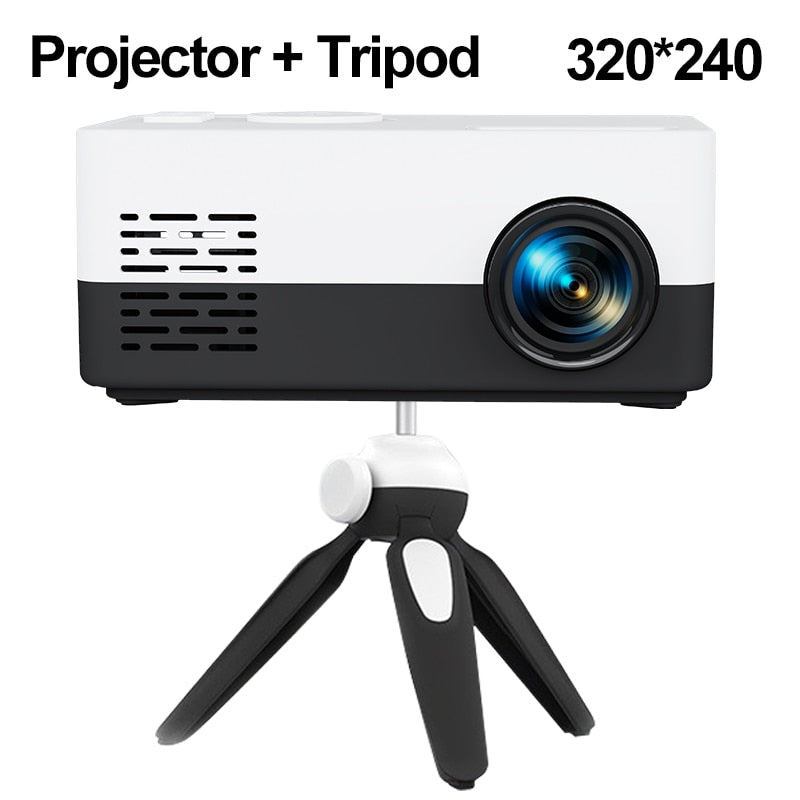 Miniprojektor for hjemmekino 480x360 piksler 1080P HDMI