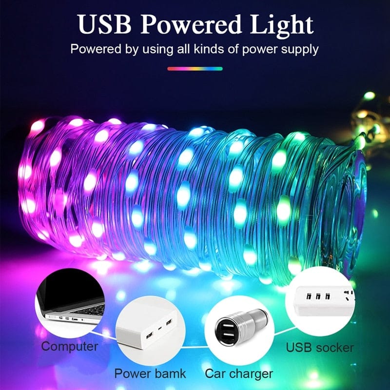 Led Strip Light RGB Infrarød Bluetooth-kontroller