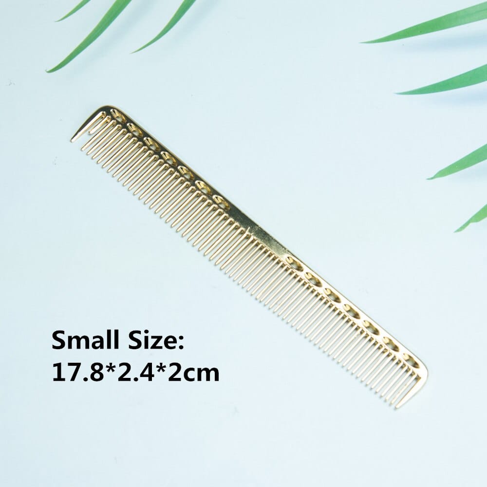 Space Aluminium Hair Comb Pro Frisør Combs расческа для волос Hårklipping Dying Hårbørste Frisørverktøy Salongtilbehør