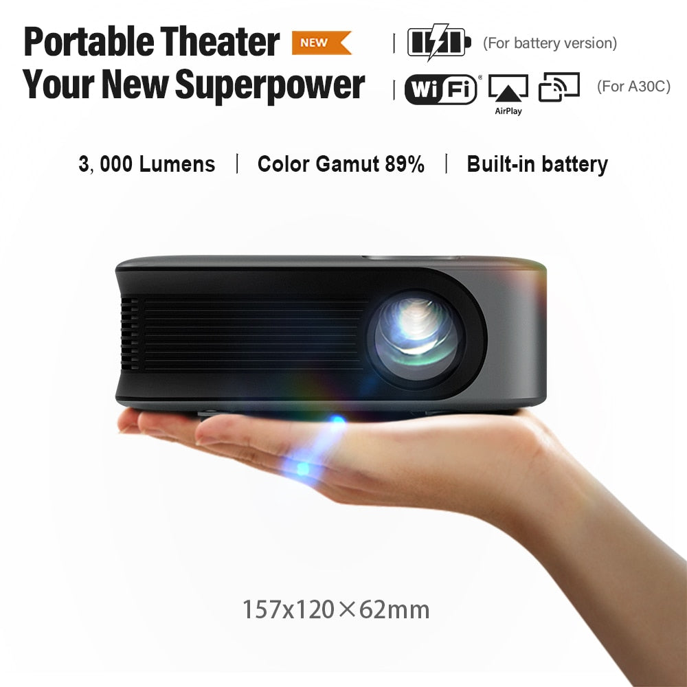 MINI Projector Portable Home Theater Cinema Phone Beamer LED