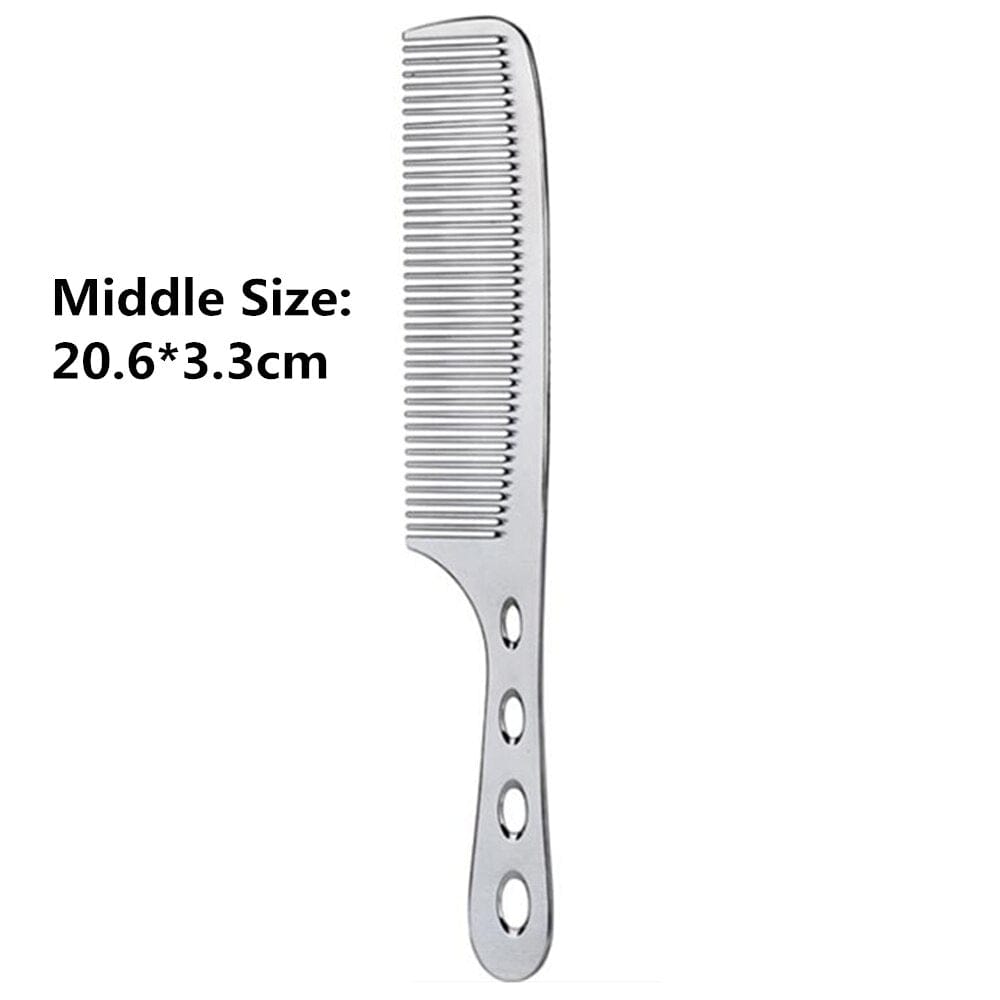 Space Aluminium Hair Comb Pro Frisør Combs расческа для волос Hårklipping Dying Hårbørste Frisørverktøy Salongtilbehør