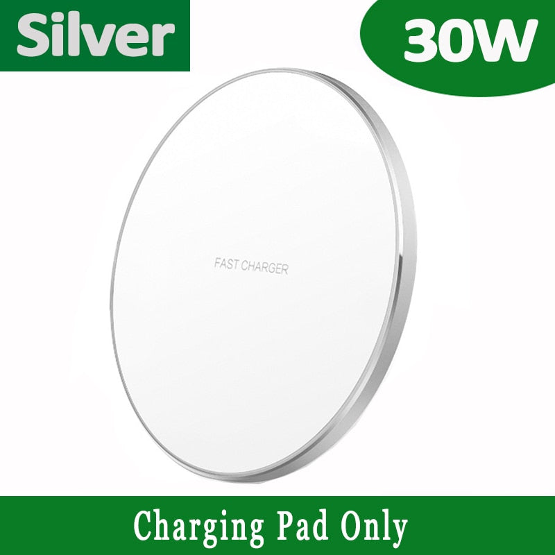 30W Fast Wireless Charger Pad