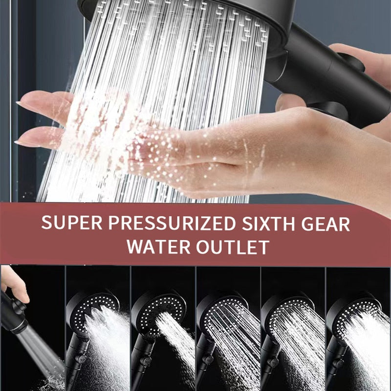 6 Modes Shower Head