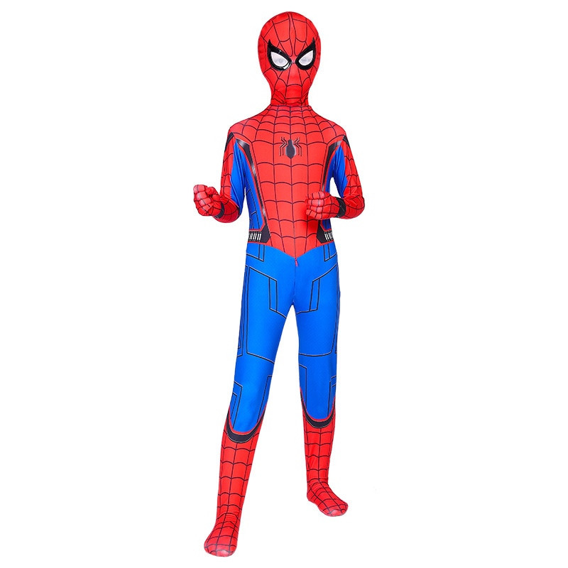 Spiderman Cosplay kostymedress for barn