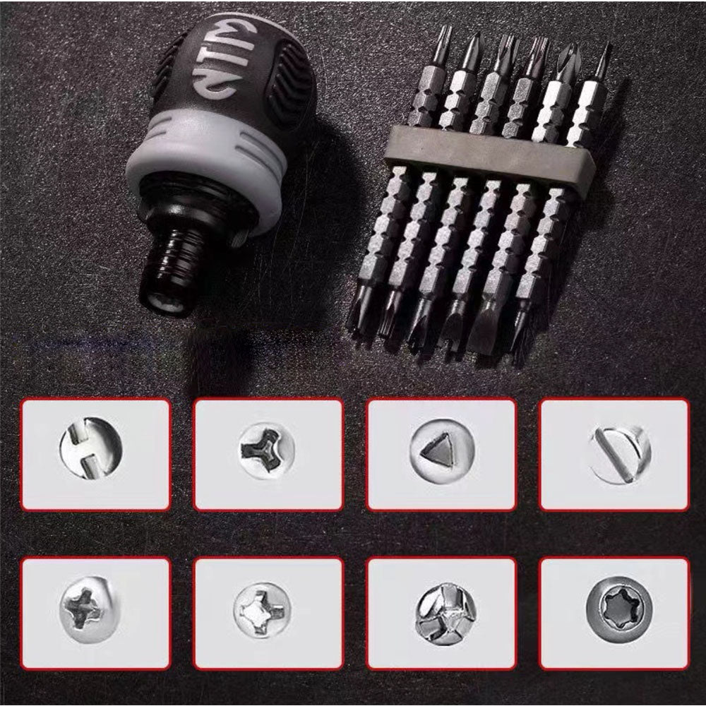 Mini Ratchet Screwdriver Set Magnetic Batch Head