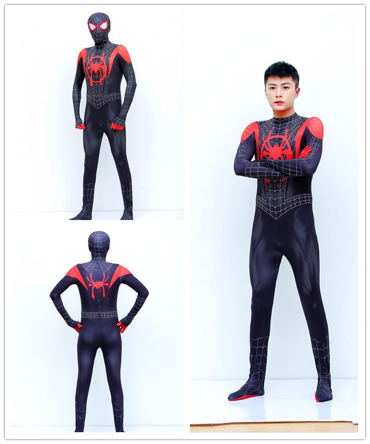 Spiderman Cosplay kostymedress for barn