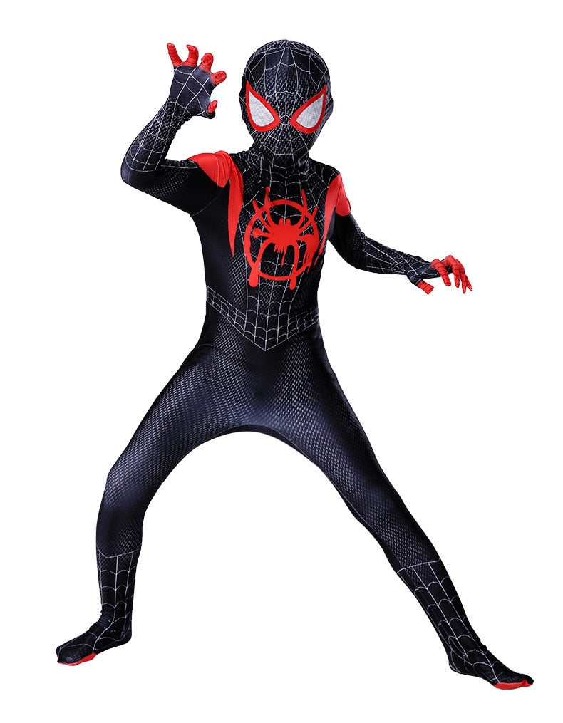 Spiderman Cosplay kostymedress for barn