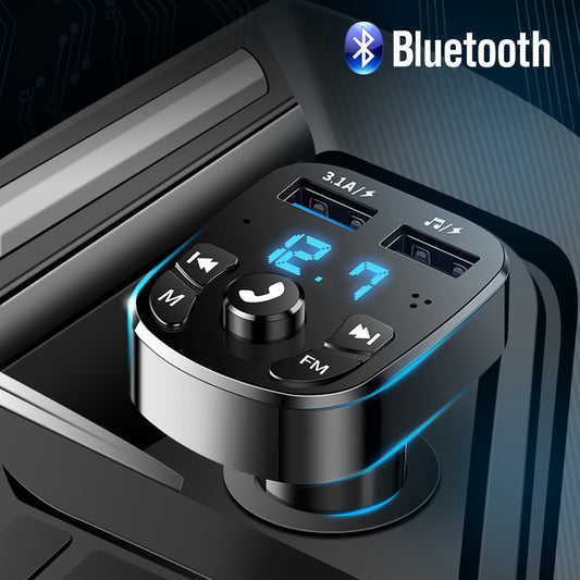 Bluetooth Wireless Dual USB Car Charger 2.1A Transmitter