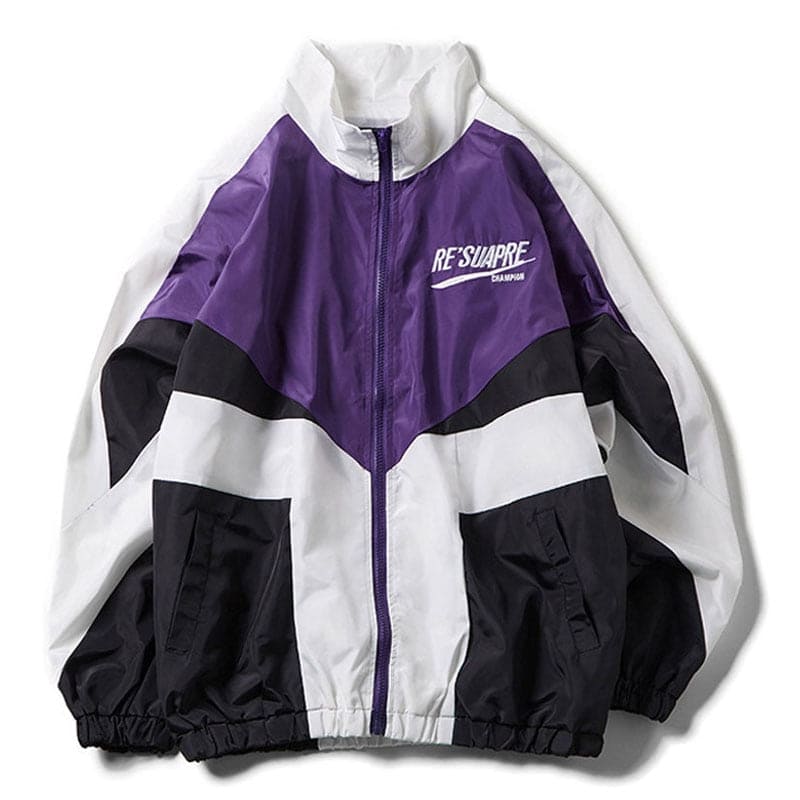 College Style Varsity Jacket Street Loose