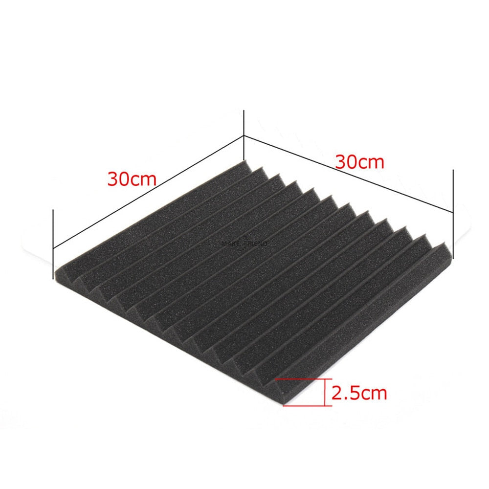 24PCS 300x300x25mm Studio Acoustic Foam