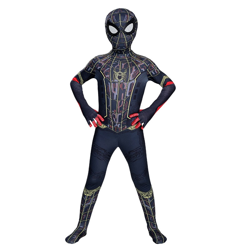 Spiderman Cosplay kostymedress for barn