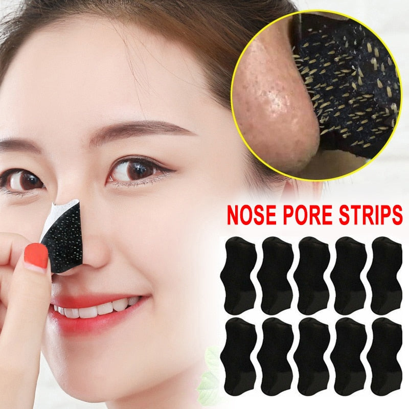 50 stk Bamboo Charcoal Blackhead Remover Mask