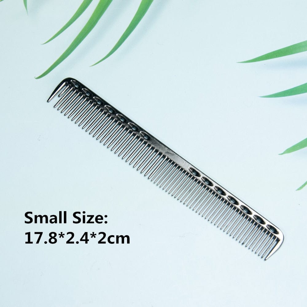 Space Aluminium Hair Comb Pro Frisør Combs расческа для волос Hårklipping Dying Hårbørste Frisørverktøy Salongtilbehør