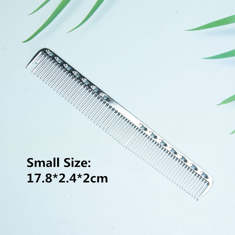 Space Aluminium Hair Comb Pro Frisør Combs расческа для волос Hårklipping Dying Hårbørste Frisørverktøy Salongtilbehør