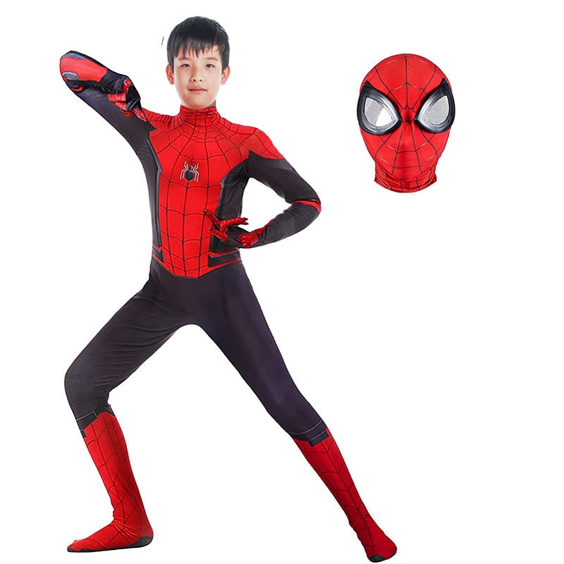 Spiderman Cosplay kostymedress for barn