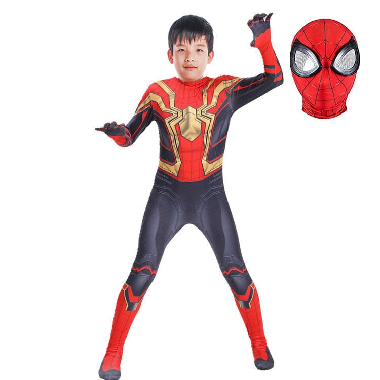 Spiderman Cosplay kostymedress for barn