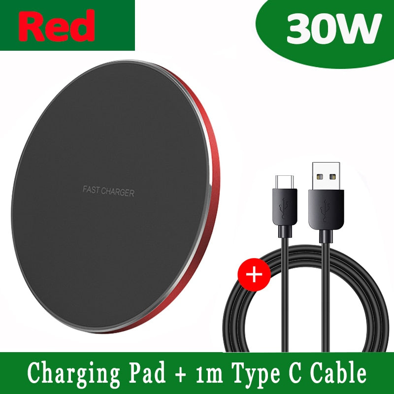 30W Fast Wireless Charger Pad