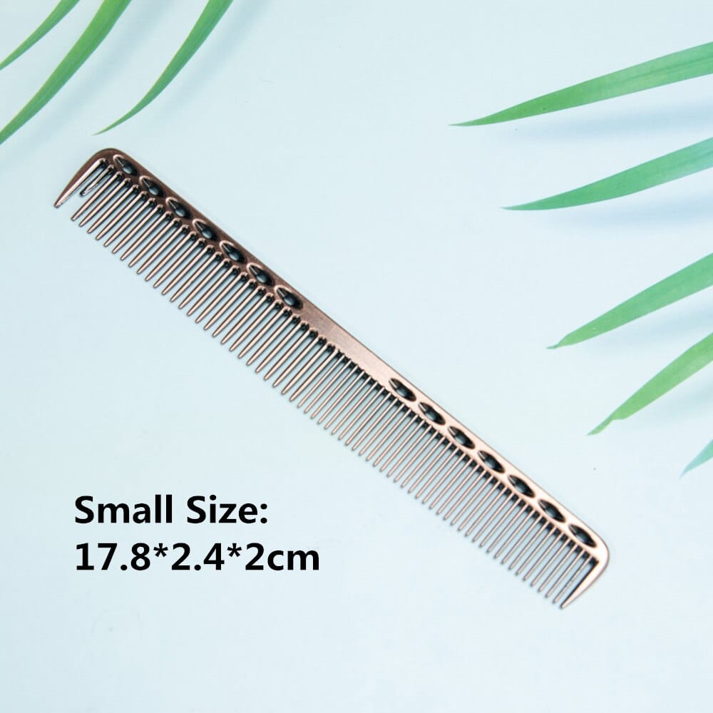 Space Aluminium Hair Comb Pro Frisør Combs расческа для волос Hårklipping Dying Hårbørste Frisørverktøy Salongtilbehør