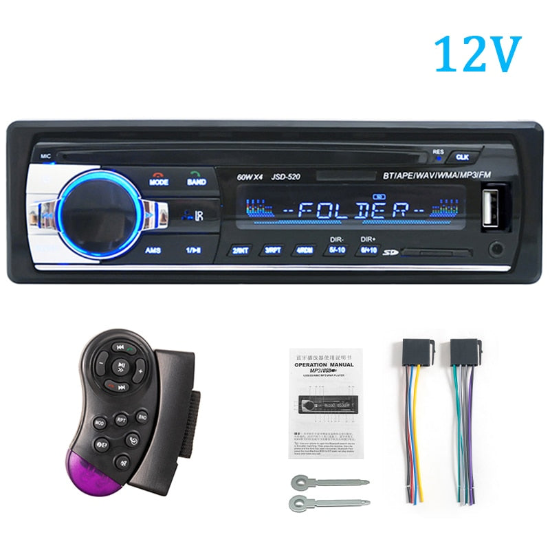 Digital Bluetooth Car Radio Stereo Player USB/SD with AUX Input