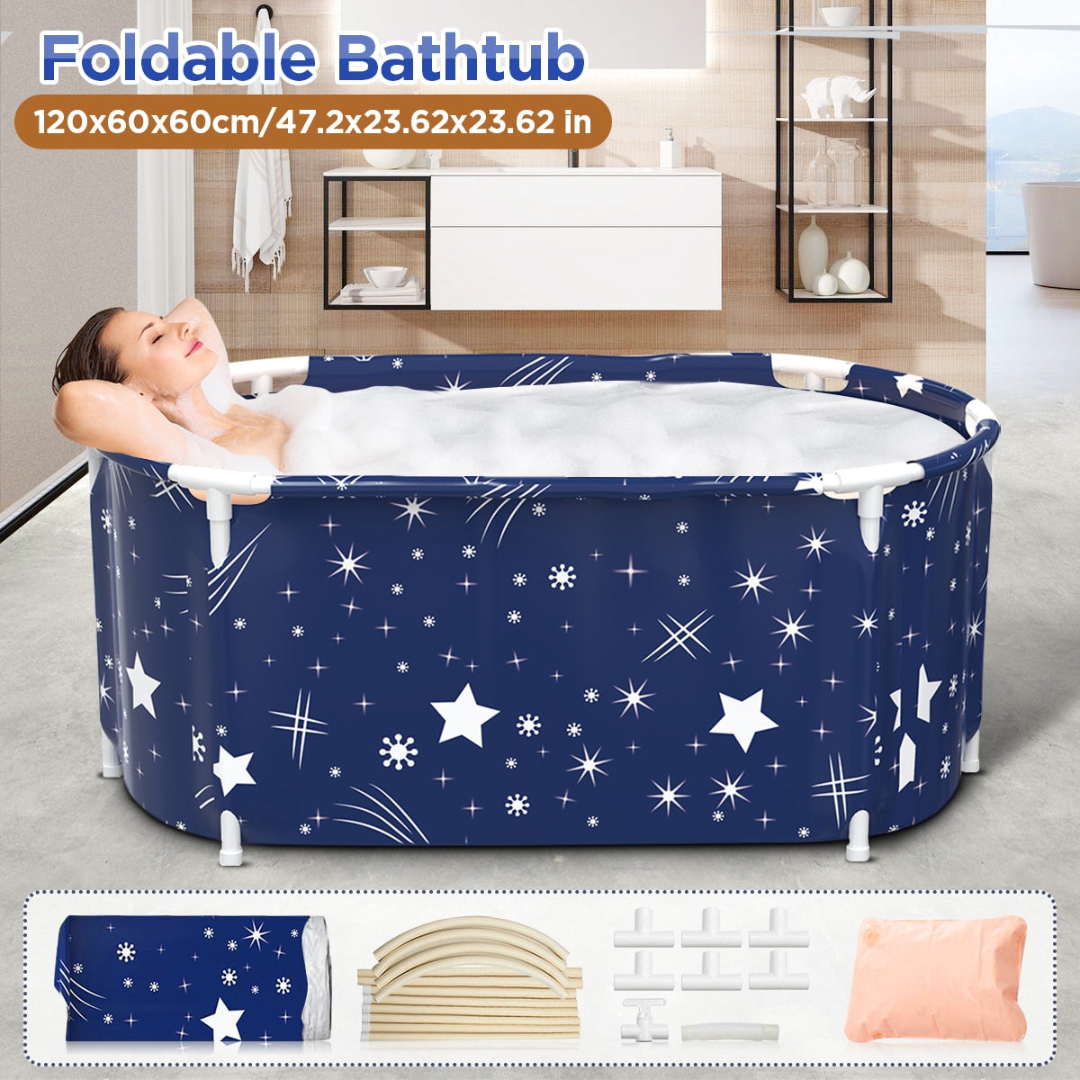 Portable Folding Bathtub For Ice Plunge