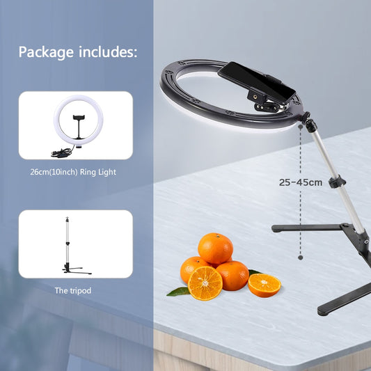 Lighting Phone Ringlight Tripod Stand Remote Lamp