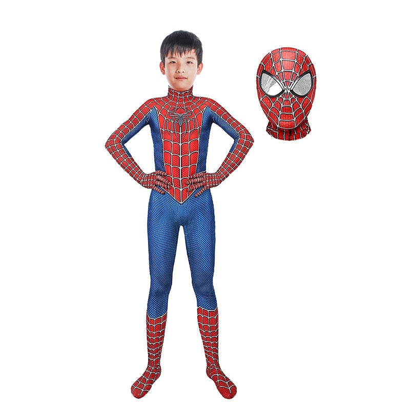 Spiderman Cosplay kostymedress for barn