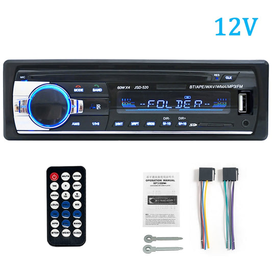 Digital Bluetooth Car Radio Stereo Player USB/SD with AUX Input