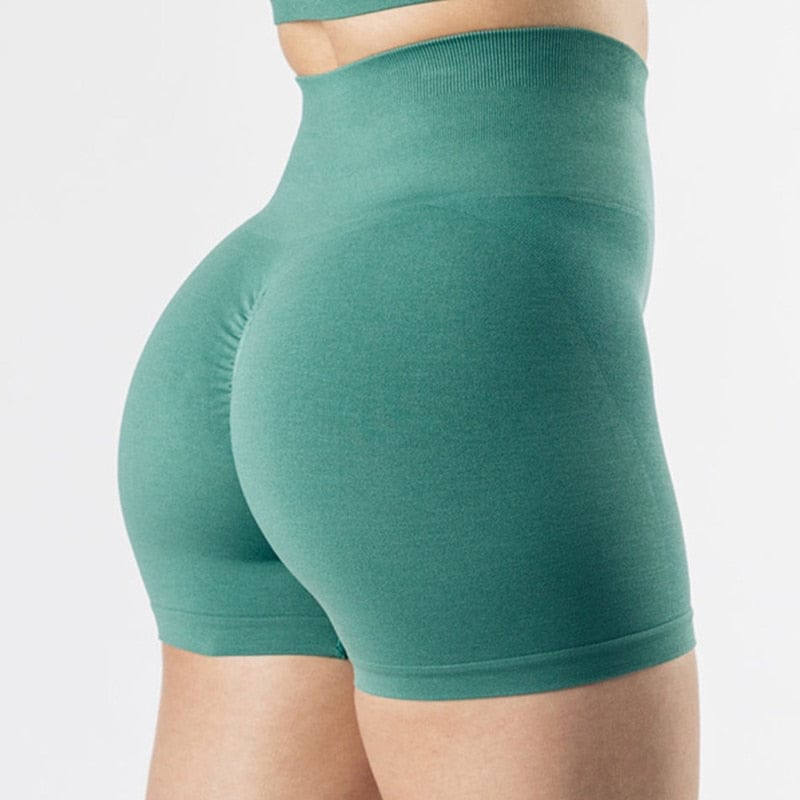 Høy midje Push Up Elastisitet Pustende Scrunch Butt Sports Shorts