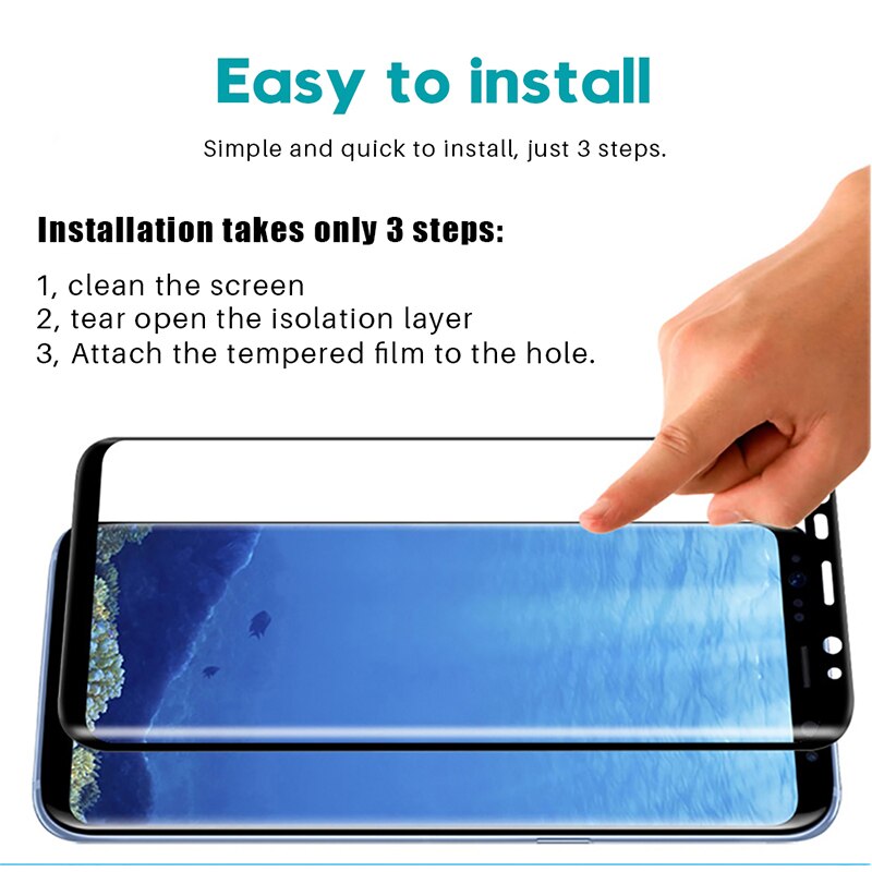 9D Tempered Glass For Samsung Galaxy Screen Protector