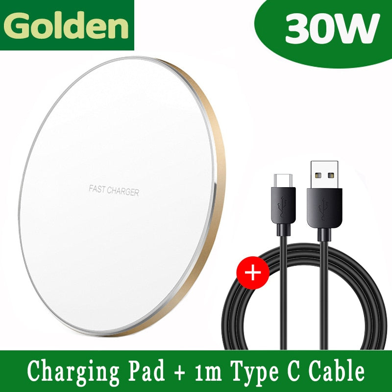 30W Fast Wireless Charger Pad