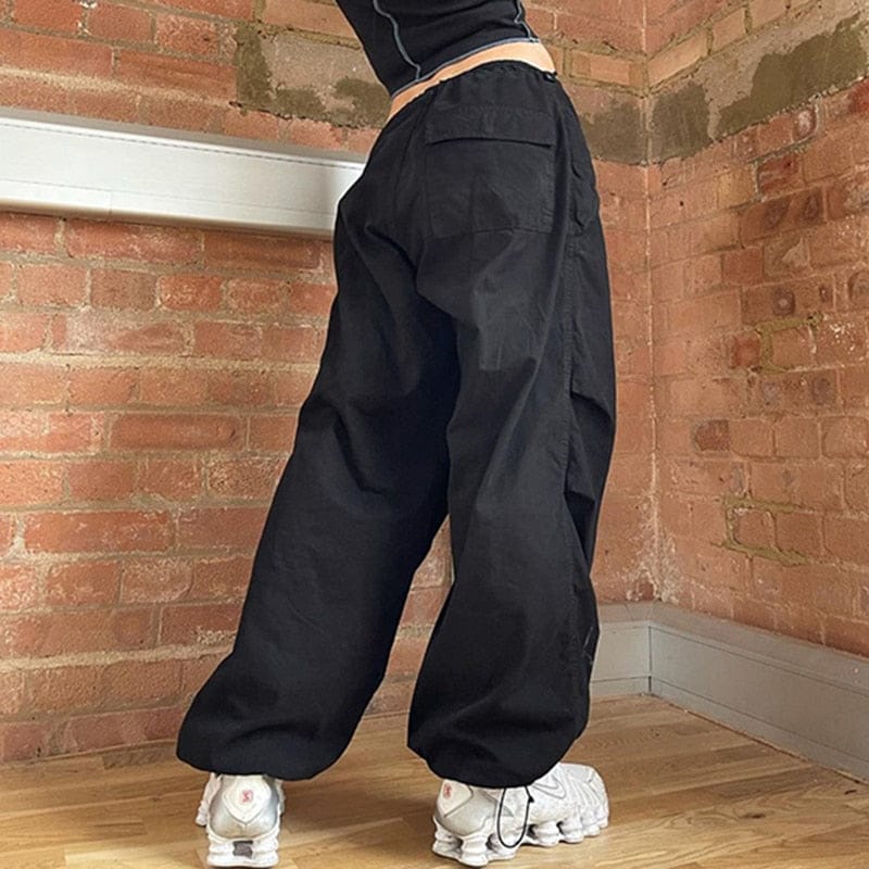 Baggy Wide Leg Sweatpants Loose Low Waist Cargo Pants Joggers